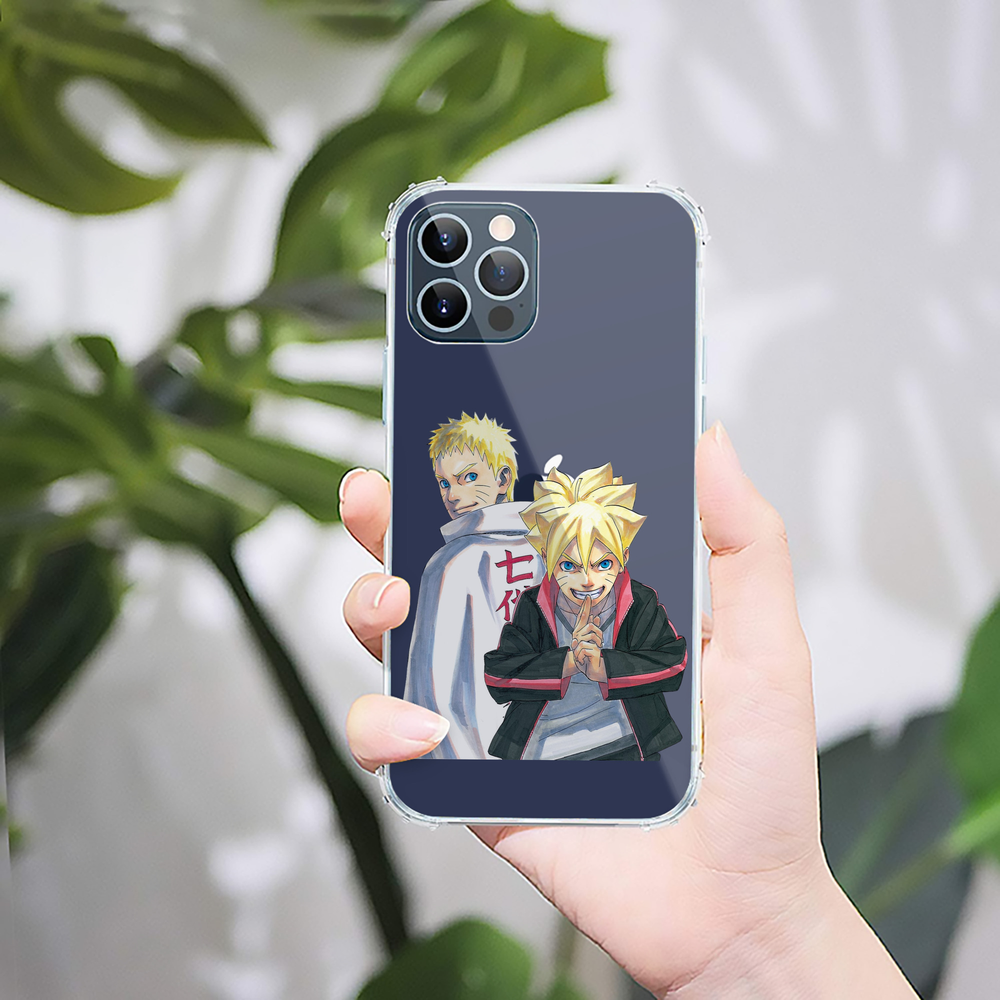 （画像用） NARUTO -ナルト- うずまき ボルト Uzumaki Boruto 【iPhone 12シリーズ対応】透明スマホケース（クリアソフトケース）